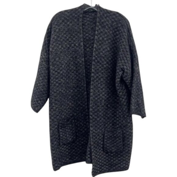BCBGMaxAzria black oversized knit cardigan size L-XL - Picture 1 of 8